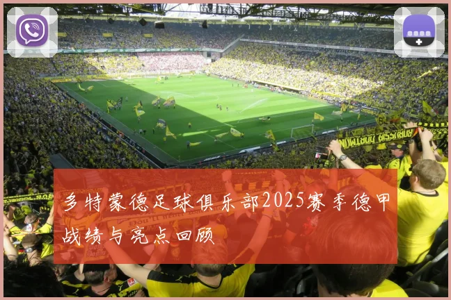 多特蒙德足球俱乐部2025赛季德甲战绩与亮点回顾